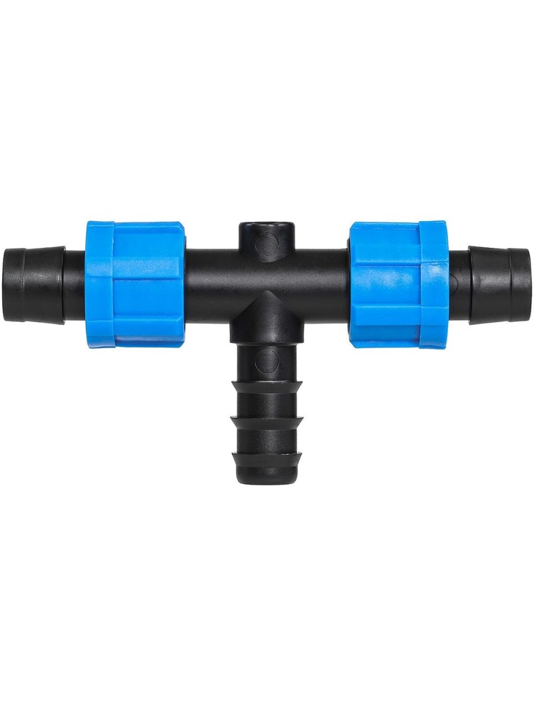 Conector Tee Tubin 16 mm -  Cintilla x Cintilla 5/8"