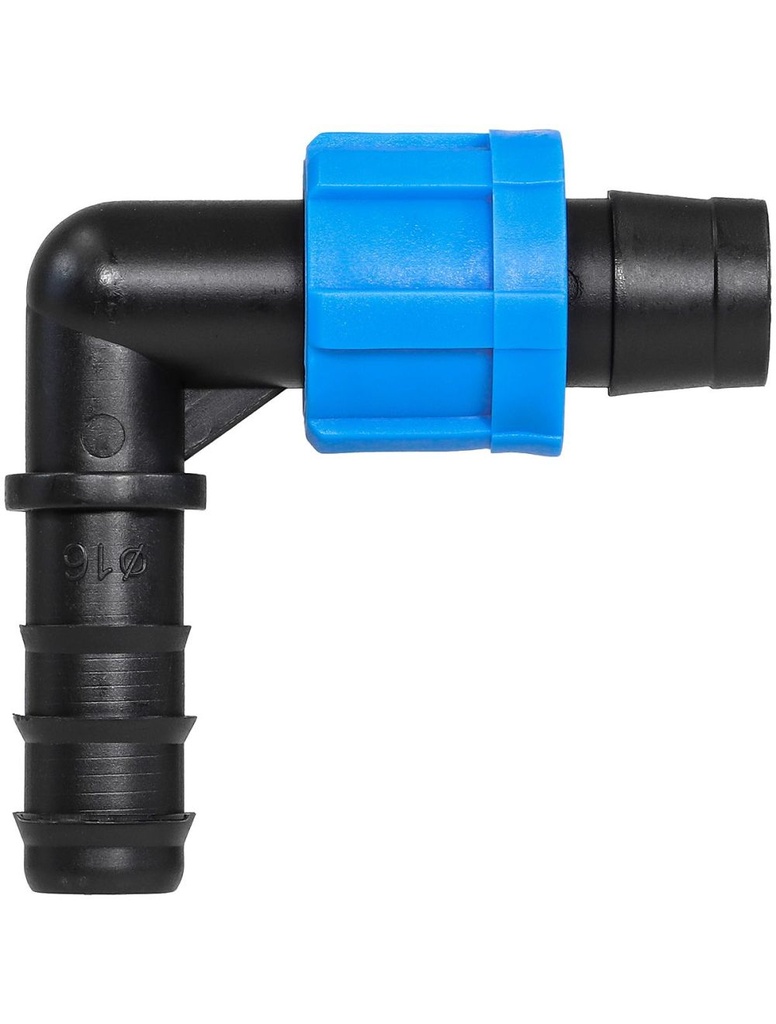 Conector Codo Tubin 16 mm - Cintilla 5/8"