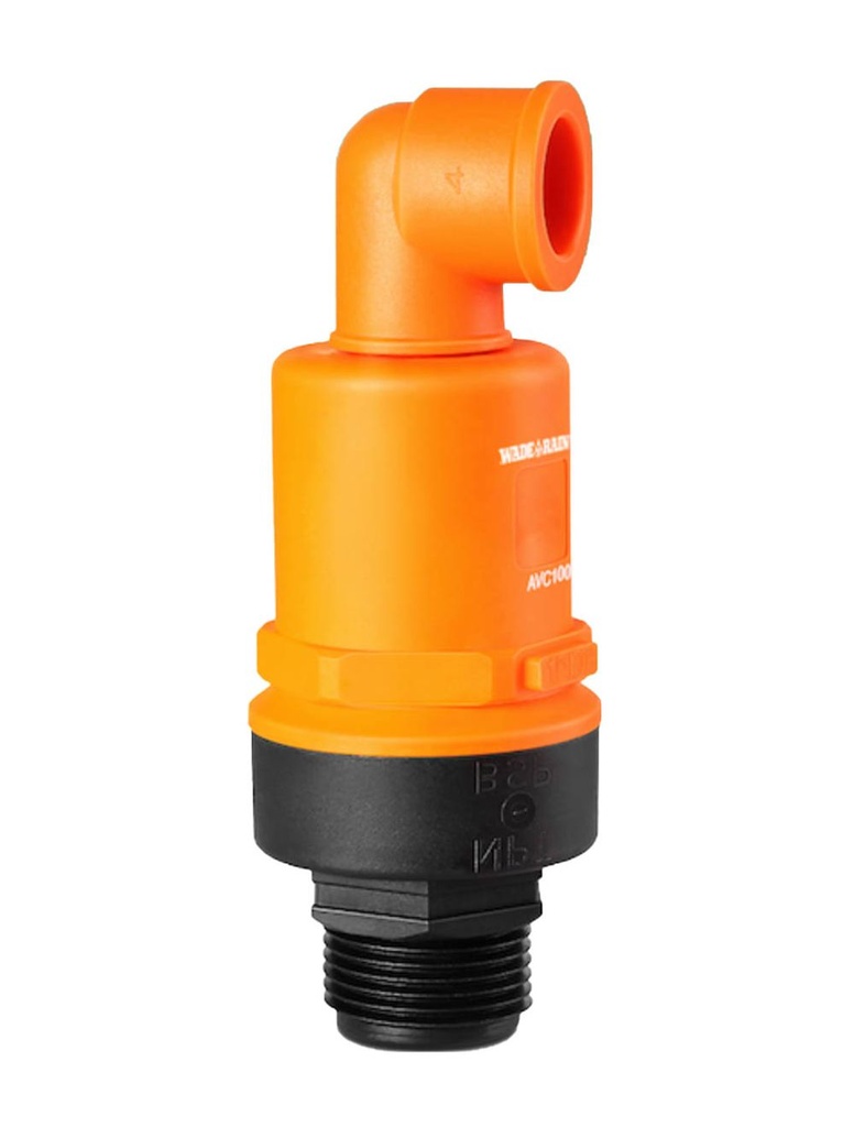 Válvula de Expulsión de Aire 1" Flujo Continuo PP Naranja