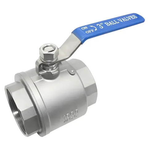 Válvula Esfera  4" C80 Roscable Manija de Acero