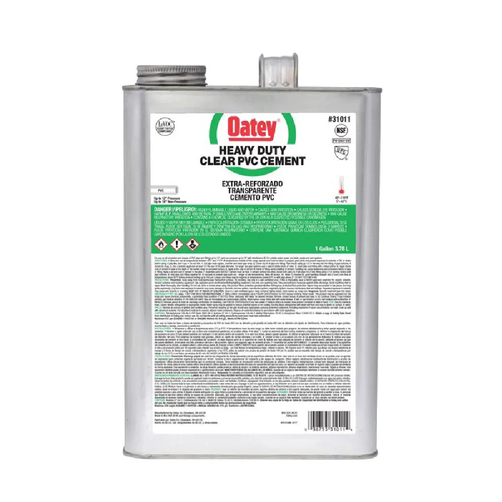 Pegamento para PVC 128 oz (1 Gal) 3.78 lt Oatey