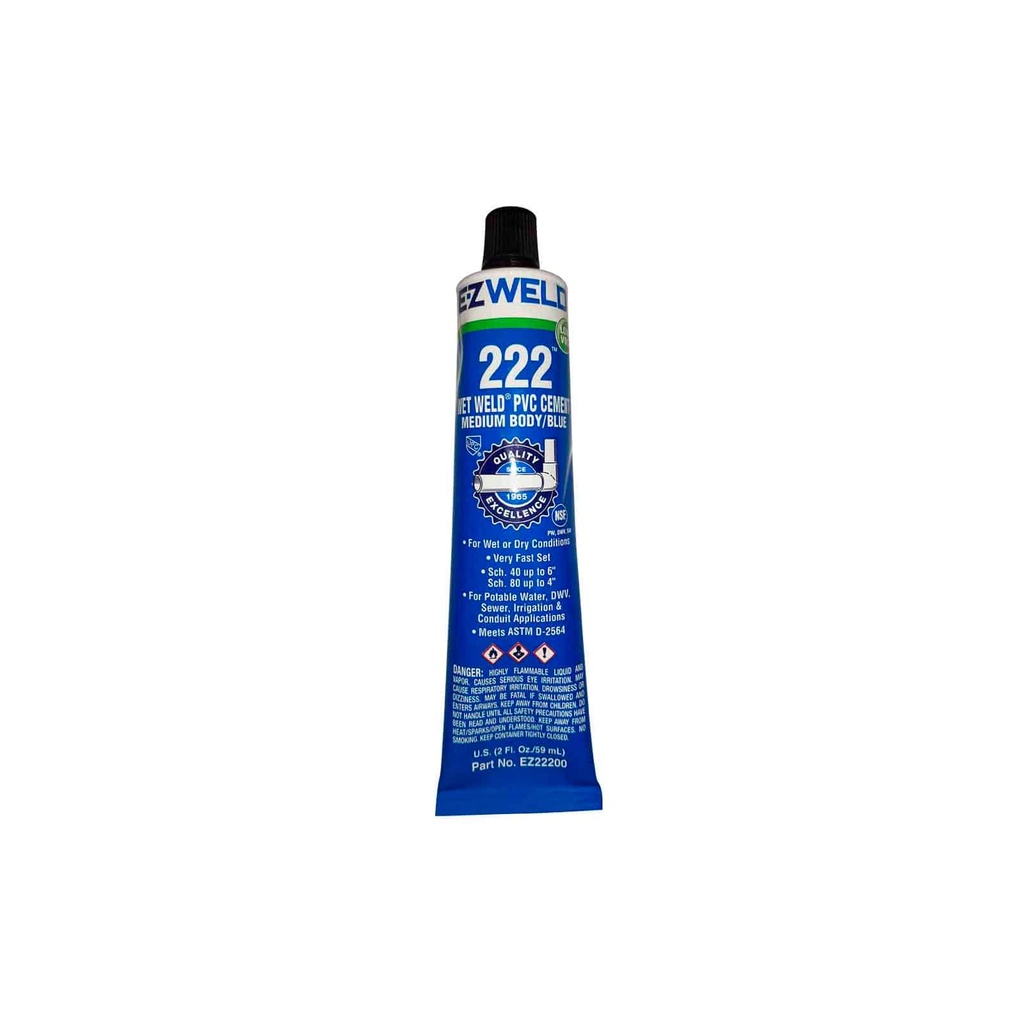 Pegamento para PVC 2 oz (59 ml) 1/16 lt Weldon