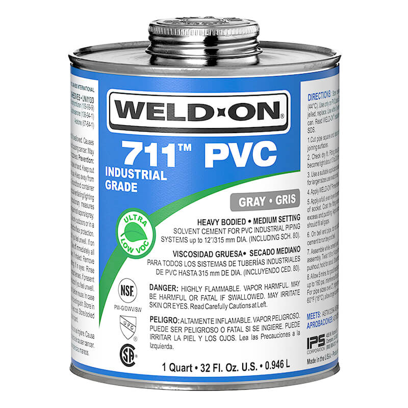 Pegamento para PVC 32 oz (946 ml) 1 lt Weldon