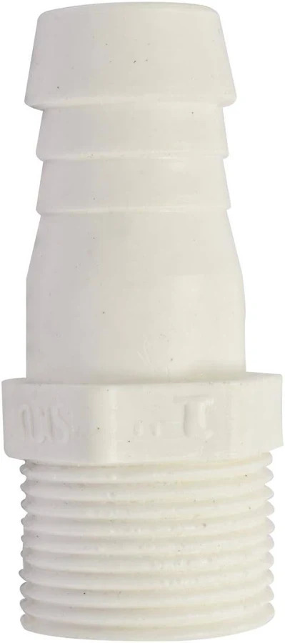 Adaptador Macho de Inserción de Plástico de 1x3/4" (25.4x19 mm)