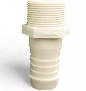 Adaptador Macho de Inserción de Plástico de 1 1/2x1" (38.1x25.4 mm)