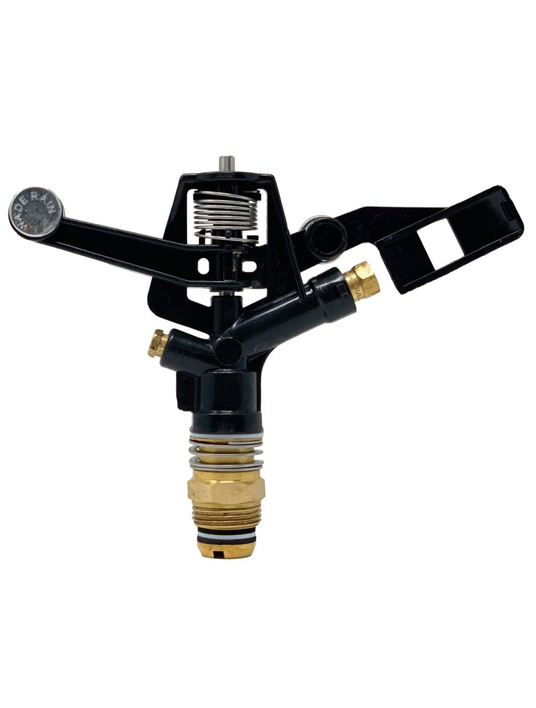 Aspersor de Plástico de 3/4 Rosca macho NPT, 2 boquillas (11/64"x1/8", 3/32"), 40 lpm, 3.5 Bar, 15 m circulo mojado