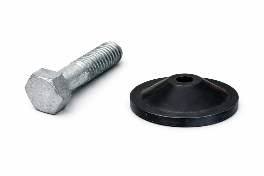 Tornillo Galvanizado 5/8" y Tapa para Hidrantes 6"