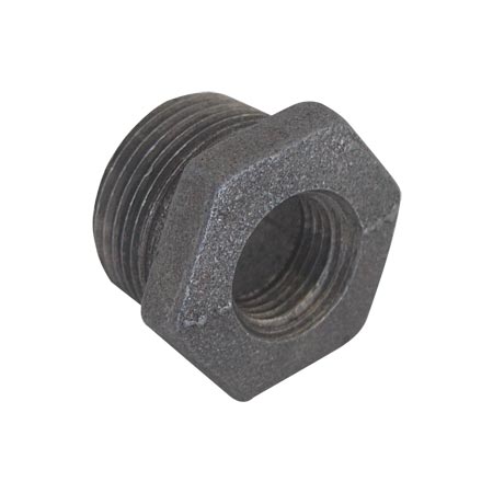 Reducción Bushing Negra 1/2 x 1/4"