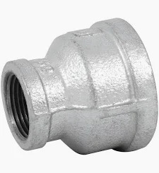 Reducción Campana Galvanizada 1/2 x 1/4"