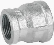 Reducción Campana Galvanizada 1 1/2 x 1 1/4"