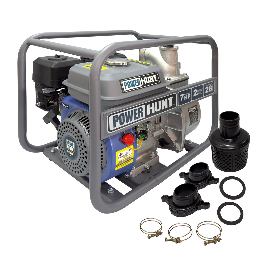 Motobomba HUNT2 – 7 HP 4 tiempos, autocebante 2"