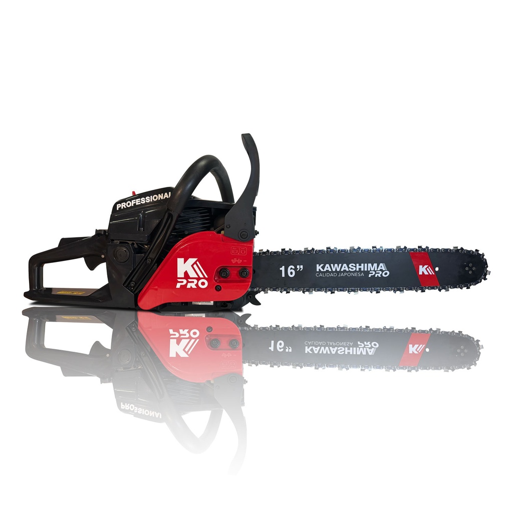 Motosierra MAKO52 profesional 52 cc con 2 barras y cadenas de 16 pulg